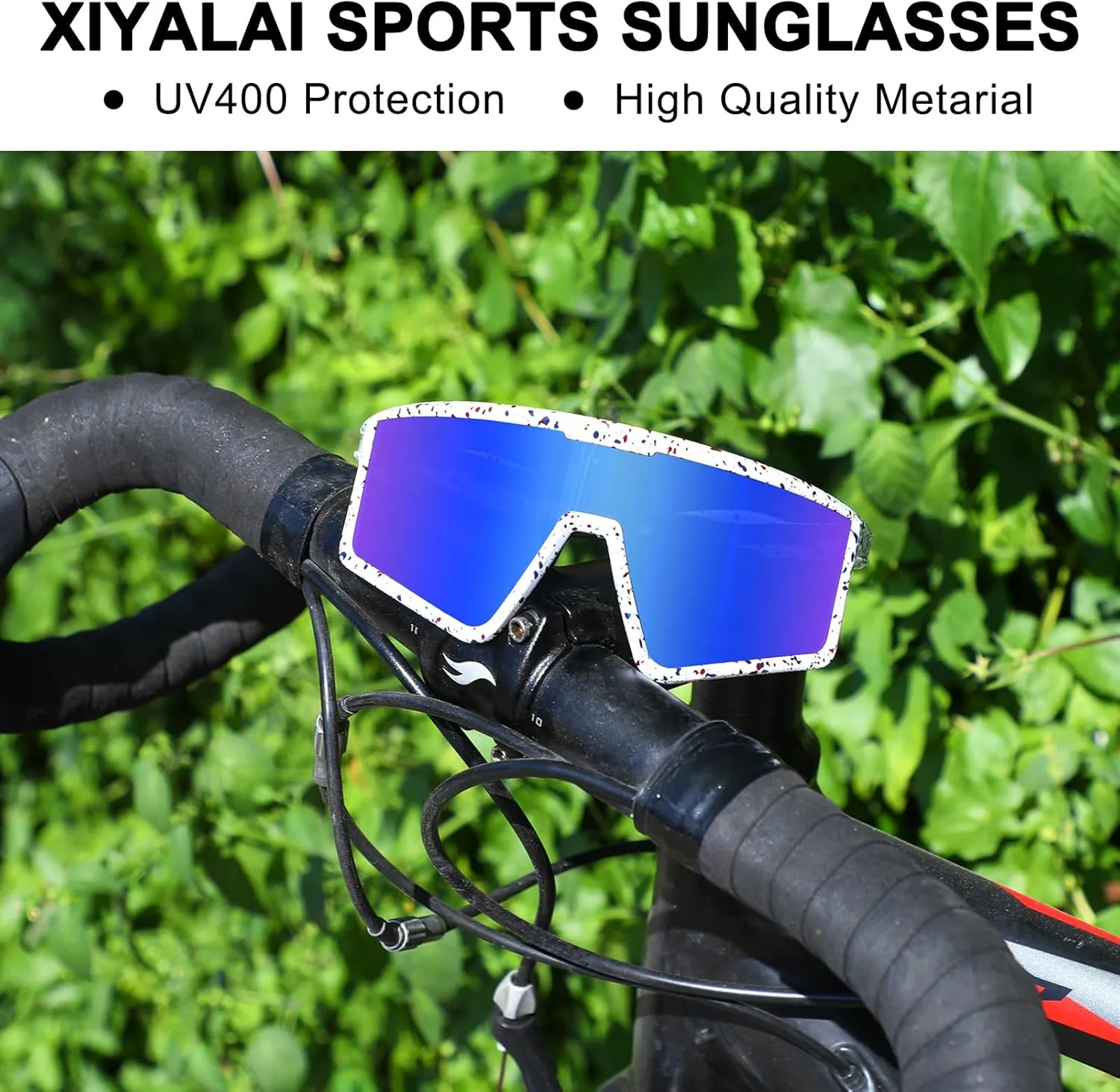Cycling Glasses for Men Women, Sports Sun glasses for Youth Baseball, Running, Mountain Biking and Fishing Goggles