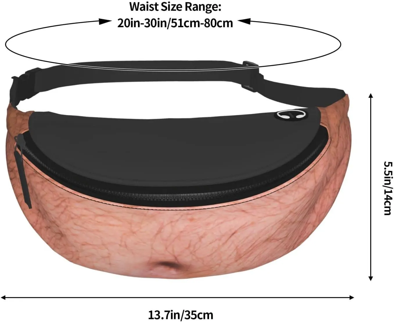 Dad Beer Belly Fanny Pack Waist Bag Adjustable Belt Bag For Men Women Traveling Hiking Cycling Running