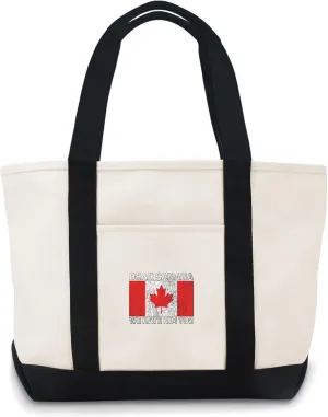 Dear Canada We Hate Him Too Canvas Tote Bag For Girlfriends
