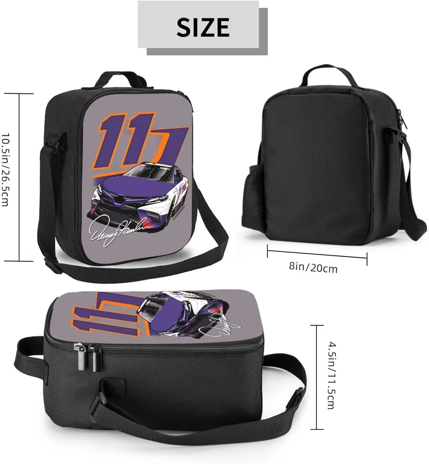Denny Hamlin 11 Lunch Box Insulated for Women Men Reusable Large Capacity Lunchbox Work Travel Picnic