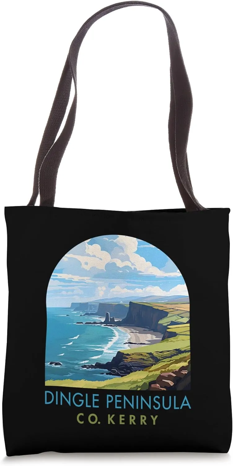 Dingle Peninsula Travel Exploring Dingle Peninsula Co. Kerry Tote Bag