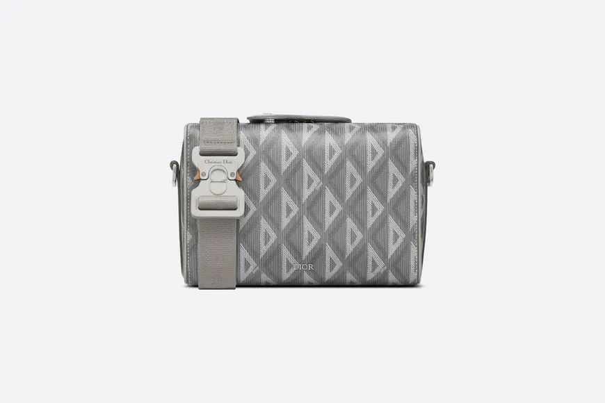 Dior Lingot Pouch • Dior Gray CD Diamond Canvas and Smooth Calfskin