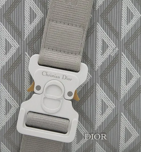Dior Lingot Pouch • Dior Gray CD Diamond Canvas and Smooth Calfskin