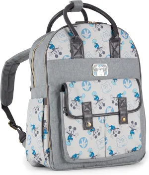 Disney Unisex Baby Travel Diaper Backpack| 16-Inches Height Multi-Functional Bag, Mickey Mouse Double Handle 2, Extra Large