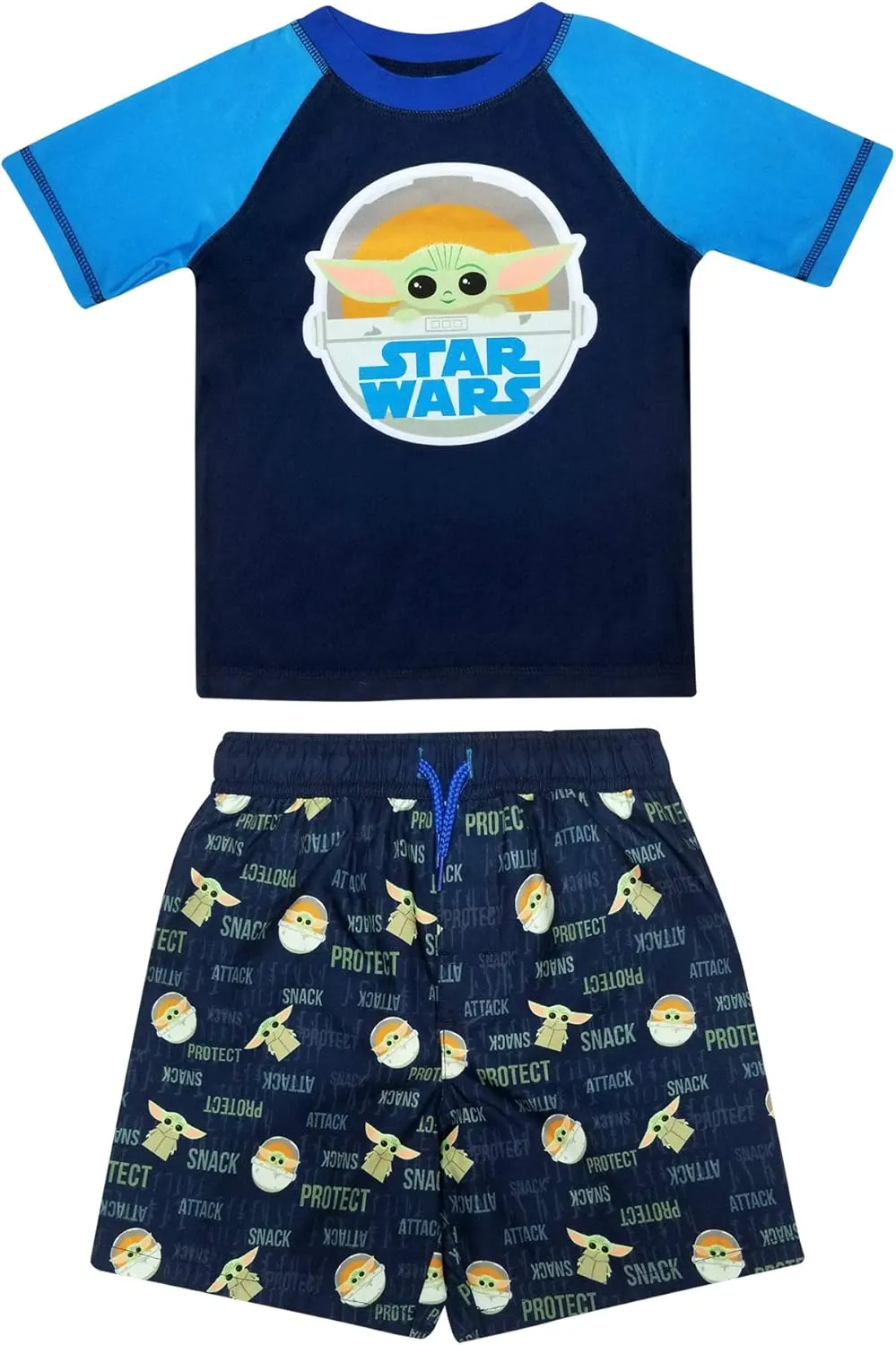 Dreamwave 2 Piece Rash Guard & Swim Trunks Set
