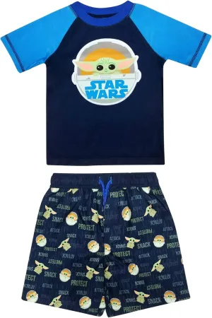 Dreamwave 2 Piece Rash Guard & Swim Trunks Set