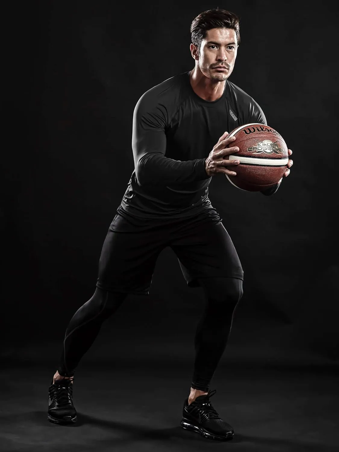 DRSKIN 4, 3, 2 or 1 Pack Men's Compression Shirts Top Long Sleeve Sports Baselayer Workout Running Athletic Active