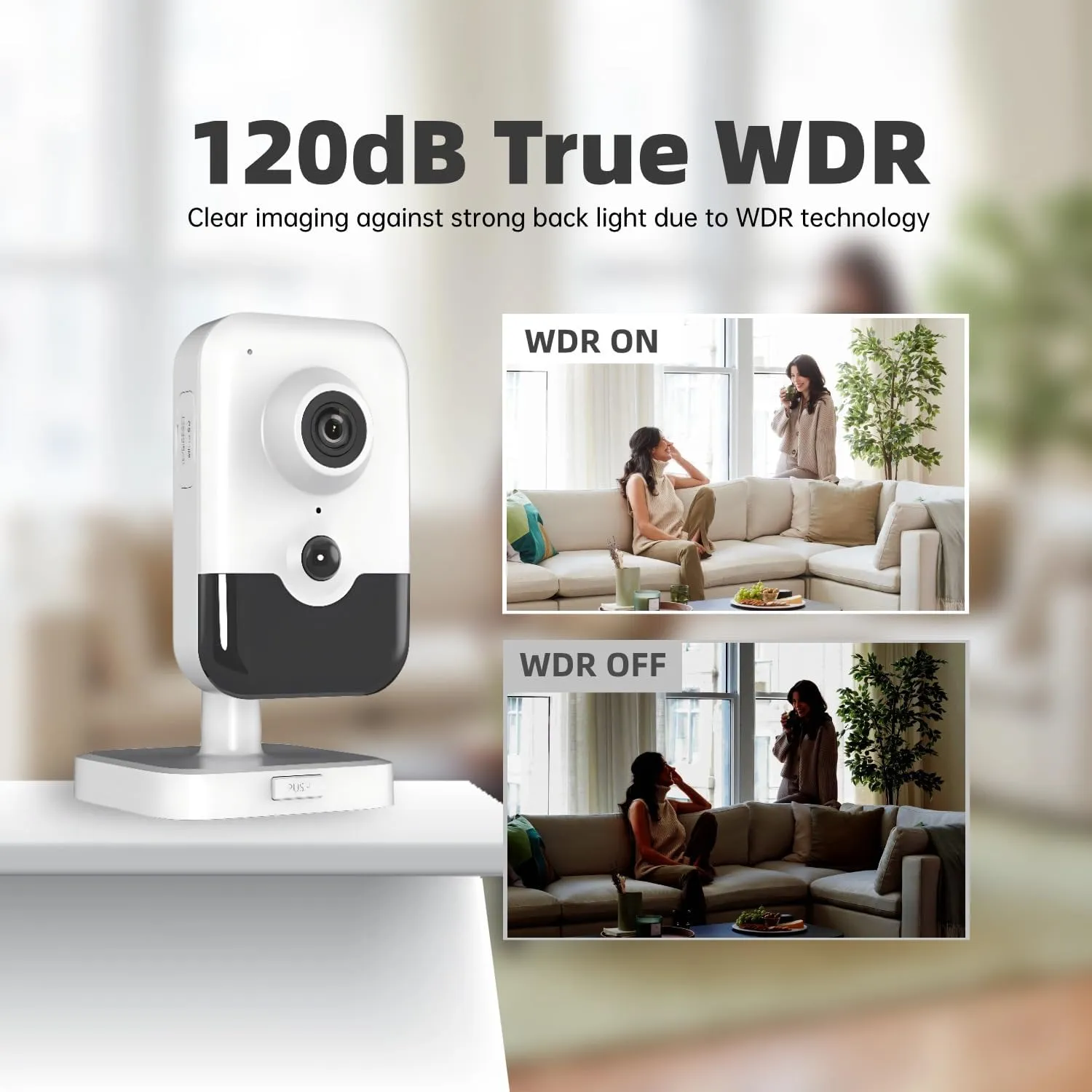DS-2CD2483G2-I 2.8mm HIK 8MP 4K AcuSense Fixed PoE IP Camera with Human/Vehicle Detection, Passive Infrared Alarm, Built-in Microphone and Speaker, H.265 , 120dB WDR, Compatible with Hik-Connect APP