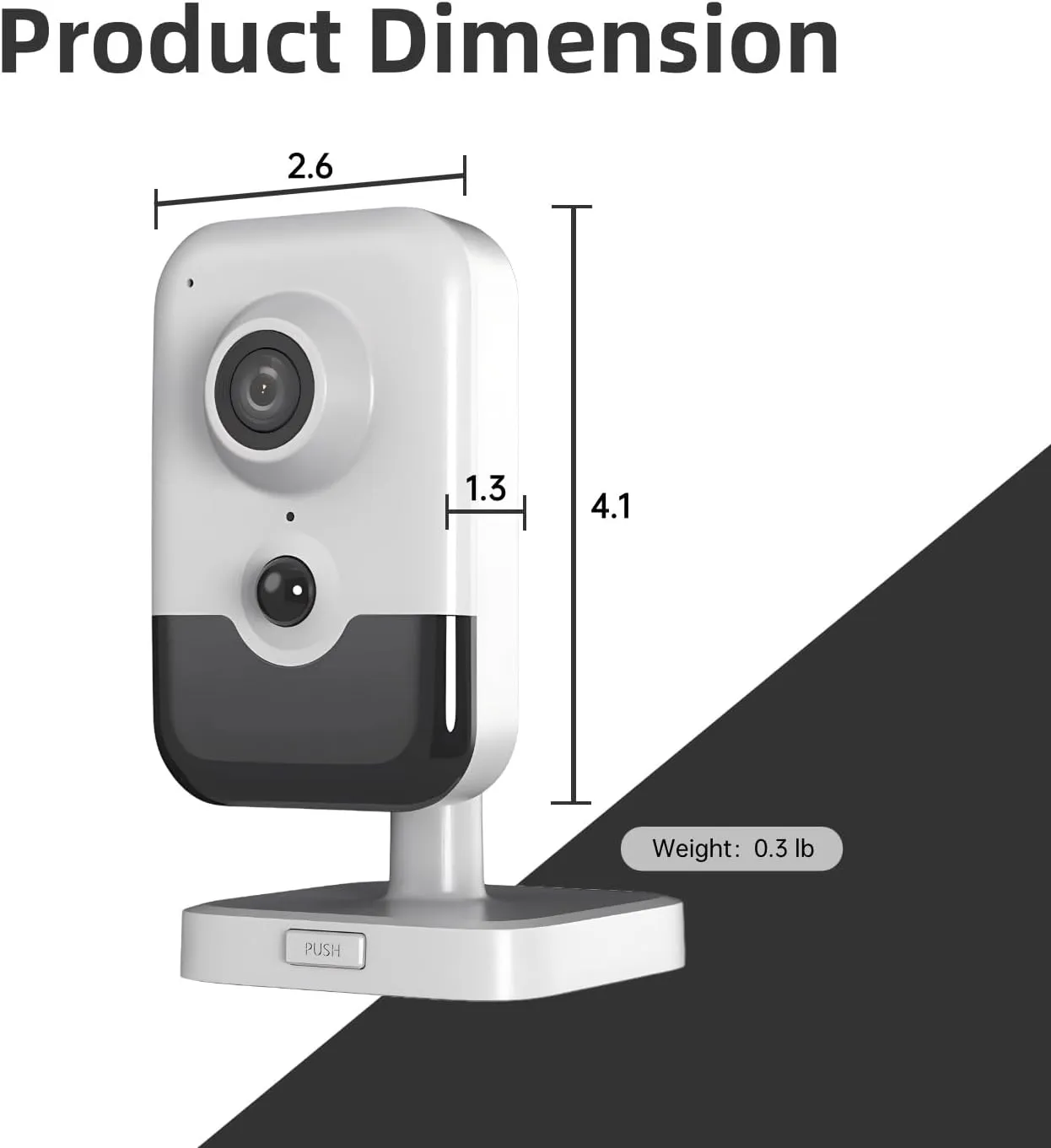 DS-2CD2483G2-I 2.8mm HIK 8MP 4K AcuSense Fixed PoE IP Camera with Human/Vehicle Detection, Passive Infrared Alarm, Built-in Microphone and Speaker, H.265 , 120dB WDR, Compatible with Hik-Connect APP