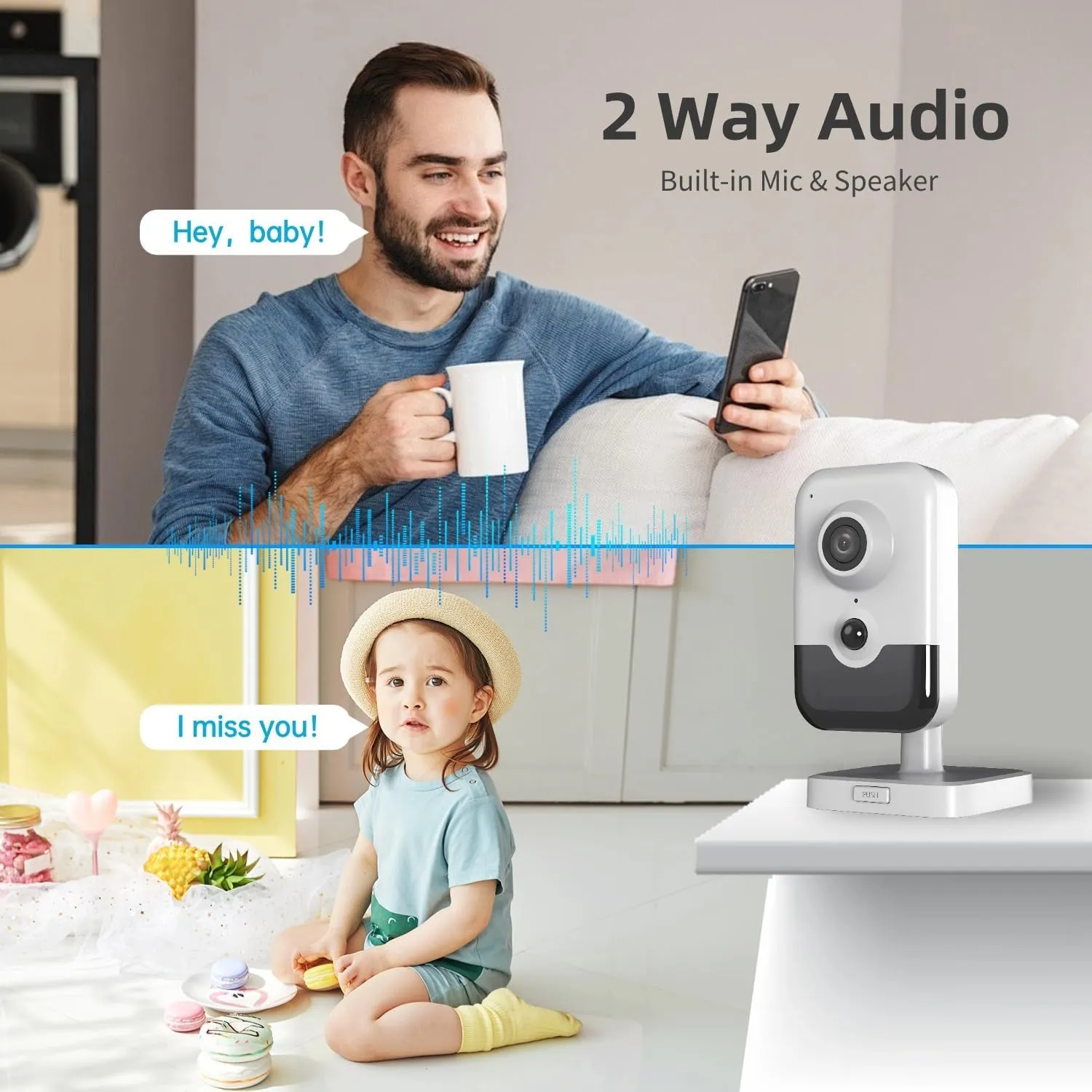 DS-2CD2483G2-I 2.8mm HIK 8MP 4K AcuSense Fixed PoE IP Camera with Human/Vehicle Detection, Passive Infrared Alarm, Built-in Microphone and Speaker, H.265 , 120dB WDR, Compatible with Hik-Connect APP