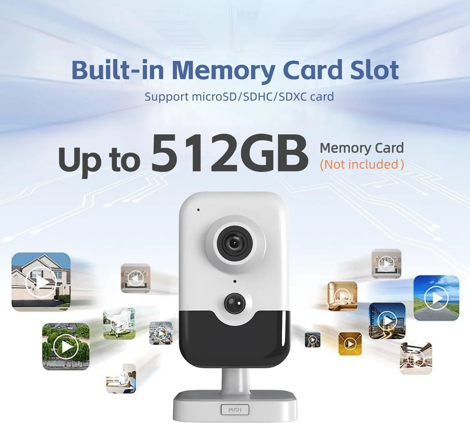DS-2CD2483G2-I 2.8mm HIK 8MP 4K AcuSense Fixed PoE IP Camera with Human/Vehicle Detection, Passive Infrared Alarm, Built-in Microphone and Speaker, H.265 , 120dB WDR, Compatible with Hik-Connect APP