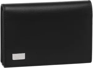 Dunhill Men's 19F2F47AT001R Card Case, Black, Silver, Black