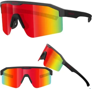 Eazyrun Polarized Small Sports Sunglasses for Youth Women, Baseball Softball Cycling Running Pickleball Padel tennis