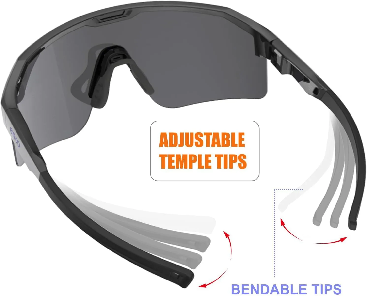 Eazyrun Polarized Small Sports Sunglasses for Youth Women, Baseball Softball Cycling Running Pickleball