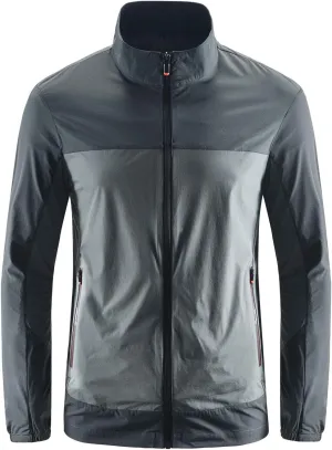 ebossy Men's Wind & Water Repellent Lightweight Cycling Sports Running Jacket Windbreaker