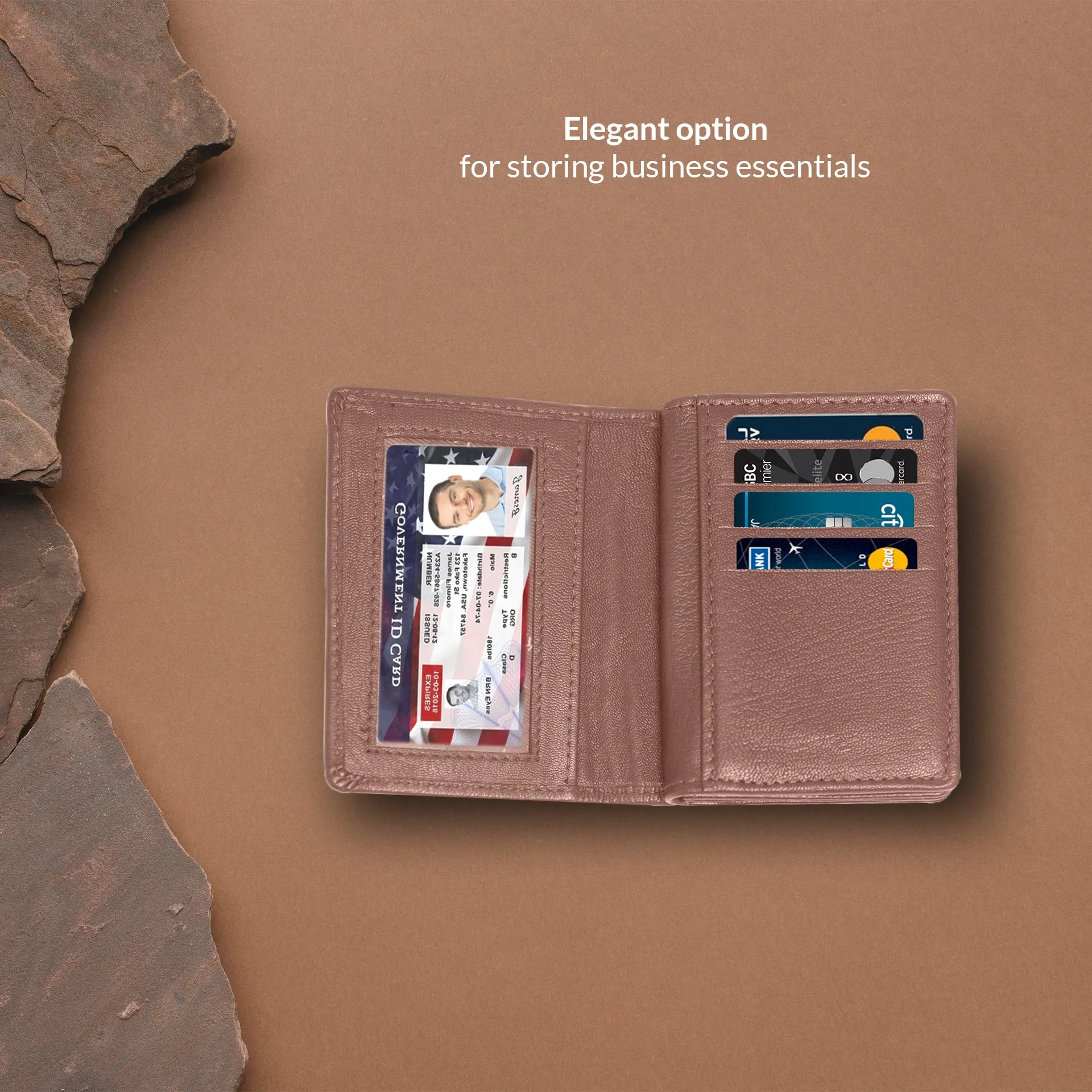 Elegant Leather Card Holder
