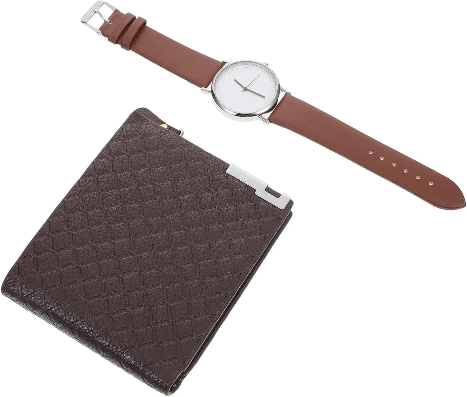 Elegant Men's Watch Wallet Set Wrist Watch and Men's Wallet Stylish Present for Father Husband