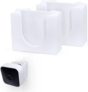 [EOL] Adhesive Blink Indoor Corner Camera Mount, 2 Pack Holder, No Hassle Installation, No Screws, No Mess Bracket Stand, (White) by Brainwavz [EOL]
