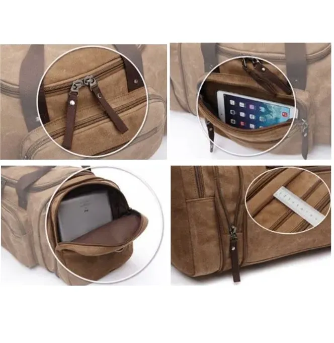 Expandable Canvas Duffel Bag