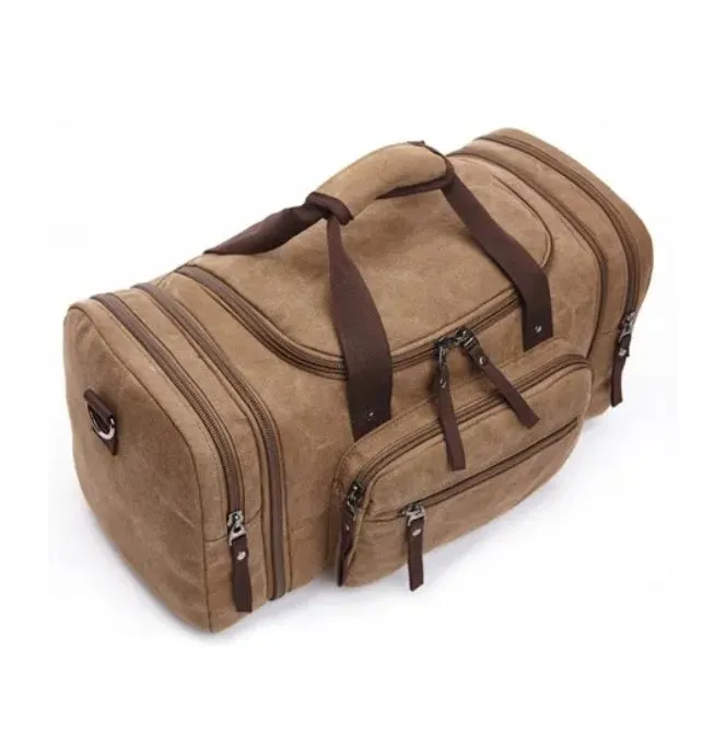 Expandable Canvas Duffel Bag