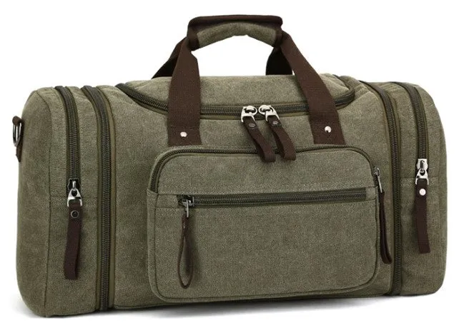 Expandable Canvas Duffel Bag