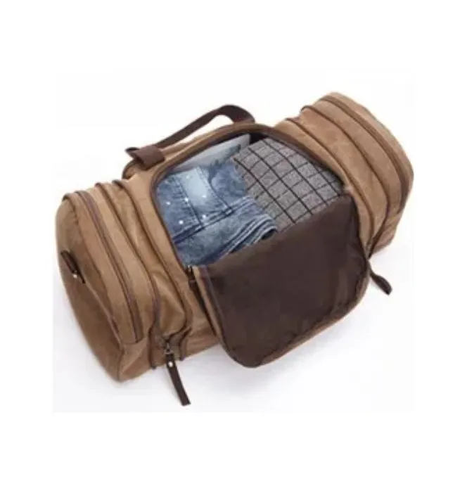 Expandable Canvas Duffel Bag