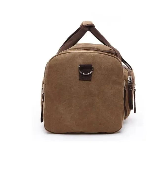 Expandable Canvas Duffel Bag