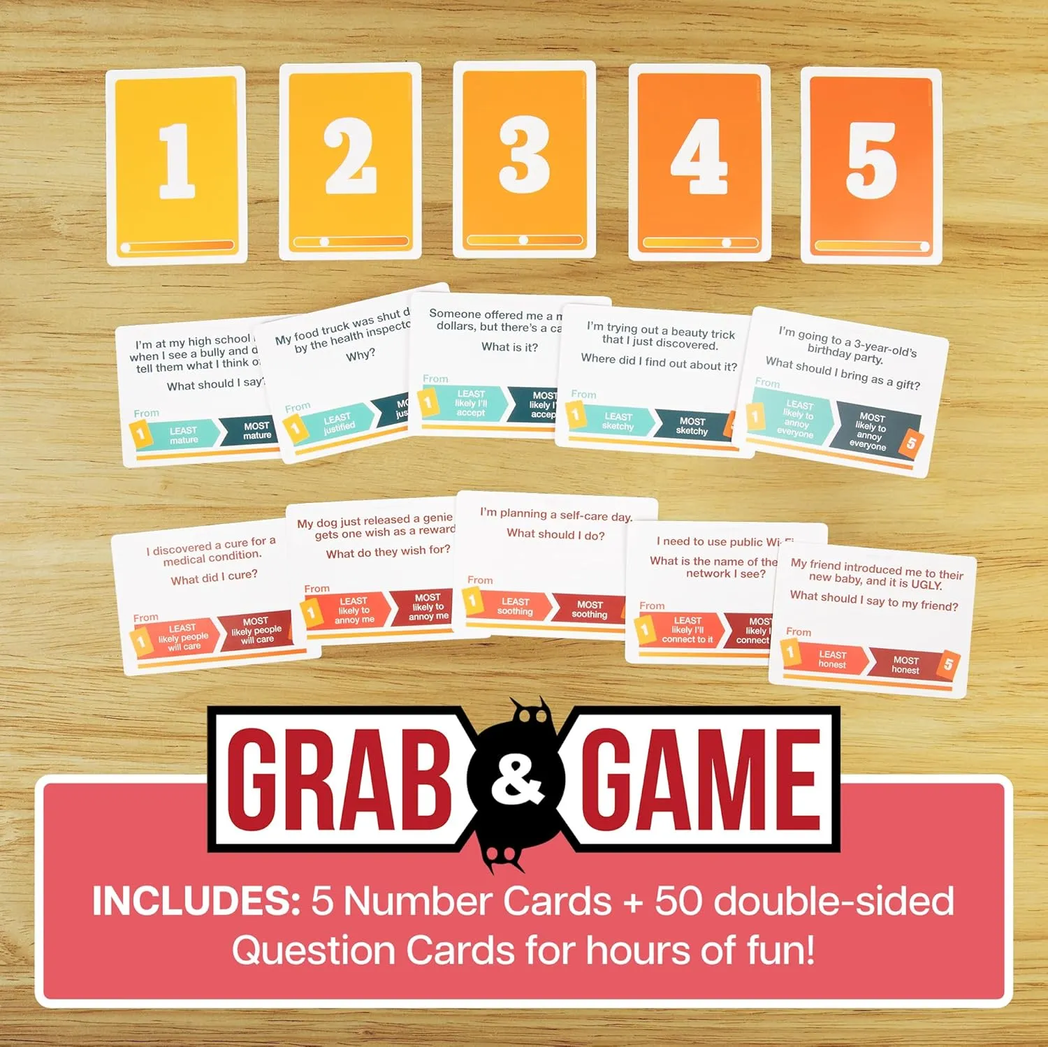 Exploding Kittens That Escalated Quickly: Grab and Game Compact Travel-Sized Card Game for 3-5 Players - Ages 10  - 15 Minutes to Play - Party Game -Family Game Night, Adult and Teen Card Game