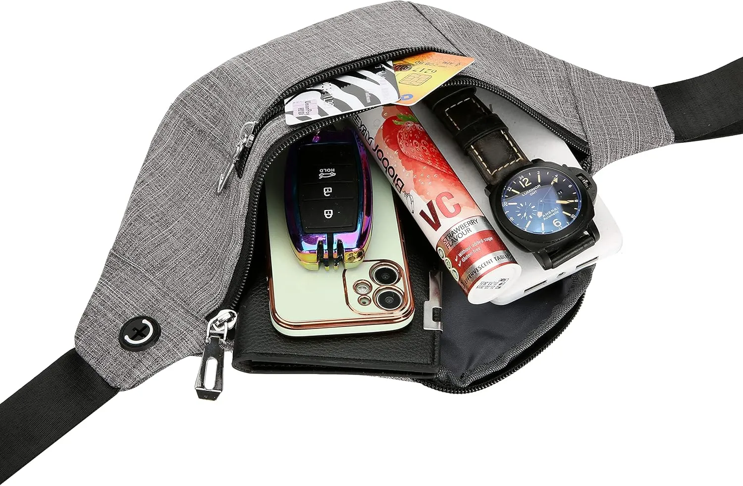 Fanny Pack for Men & Women, Fashion Waterproof Waist Packs with Adjustable Belt, Casual Bag Bum Bags for Travel Sports Running.