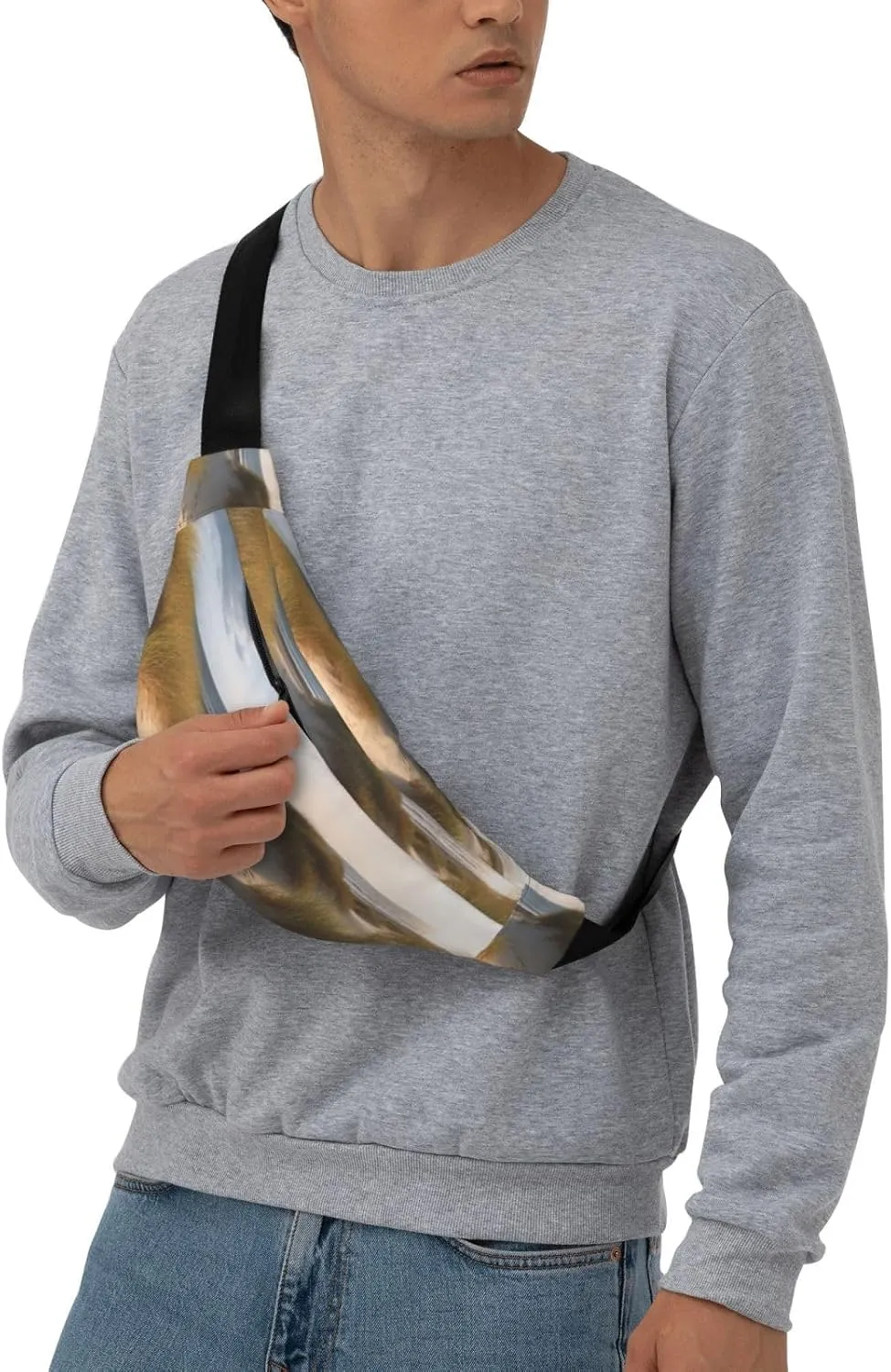 Fanny Pack for Men Women Waist Bag Adjustable Waist Pack Crossbody Belt Bag beach dunes Bum Bag
