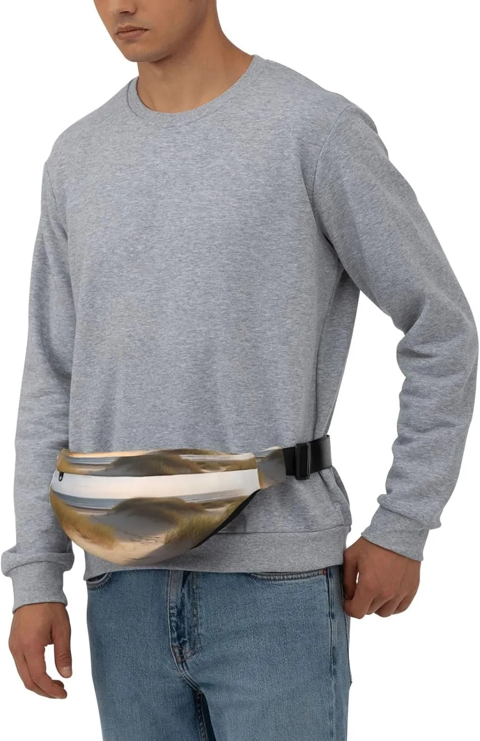Fanny Pack for Men Women Waist Bag Adjustable Waist Pack Crossbody Belt Bag beach dunes Bum Bag