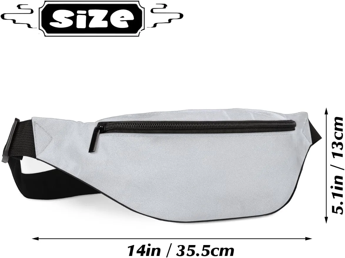 Fanny Pack for Women Men Cartoon Bee Waist Pack Crossbody Bag with Adjustable Straps for Hiking Running Walking Travel Cycling