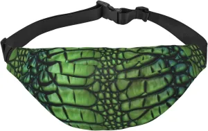 Fanny Pack for Women Men Crossbody Waist Packs Alligator Skin Belt Bag Hip Bum Bag for Running Hiking