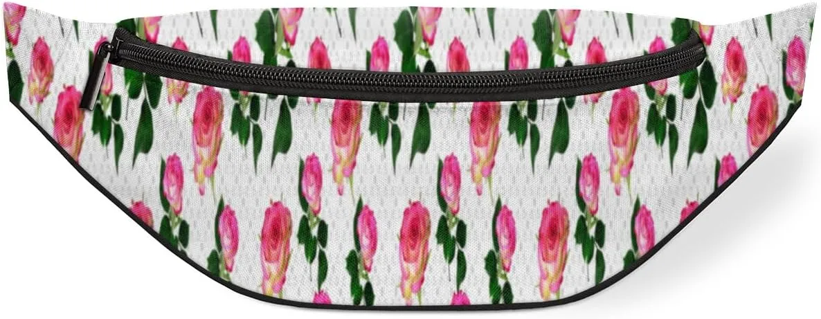 Fanny Pack for Women Men Waist Pack Spring Flower Blossoms Crossbody Bag with Adjustable Straps for Hiking Running Walking Travel Cycling