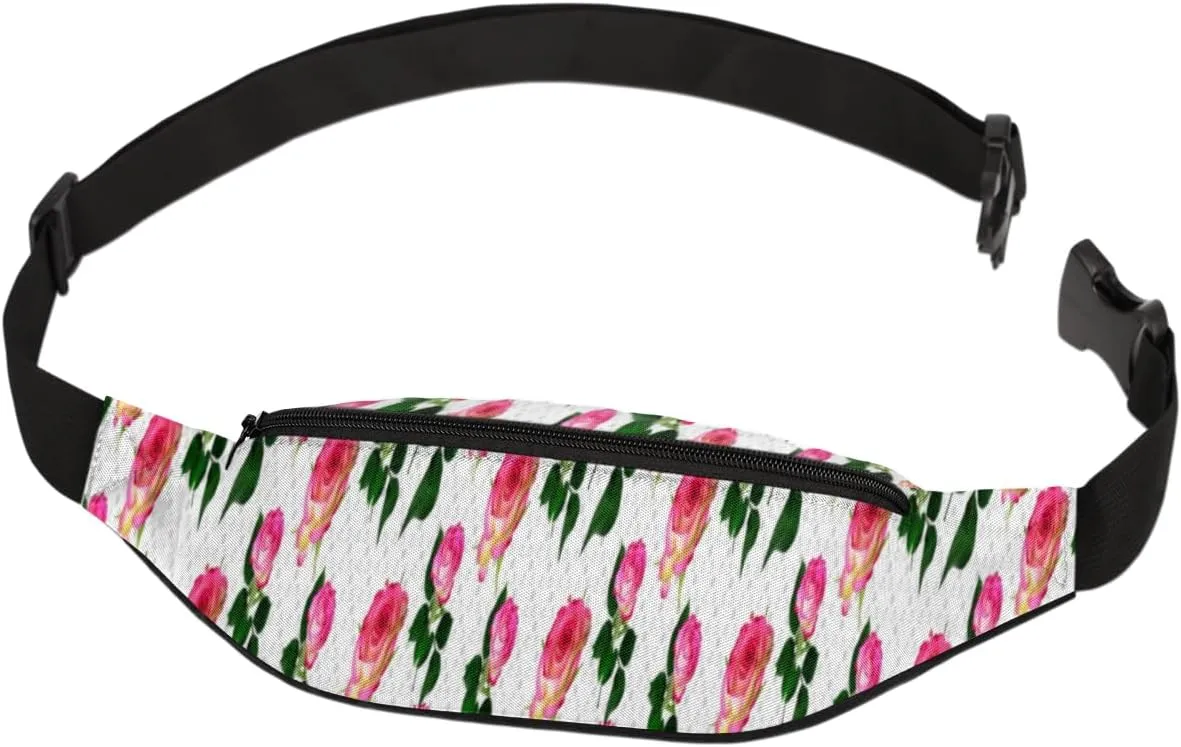 Fanny Pack for Women Men Waist Pack Spring Flower Blossoms Crossbody Bag with Adjustable Straps for Hiking Running Walking Travel Cycling