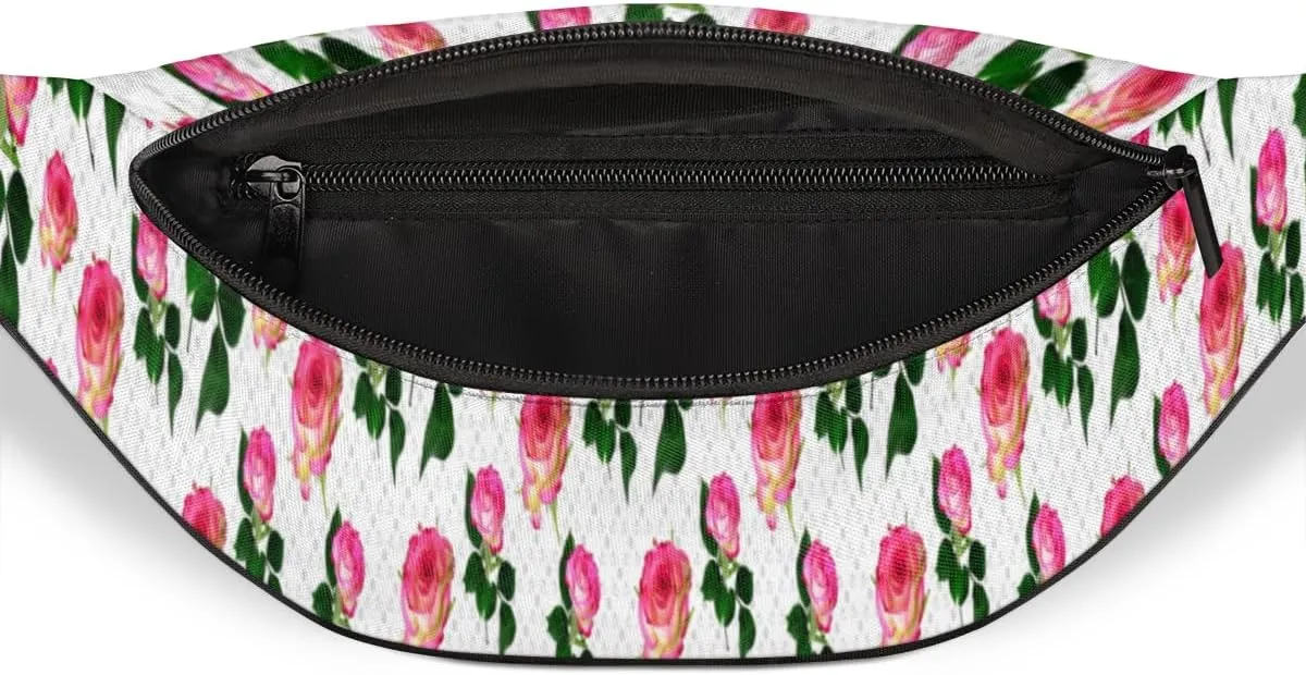 Fanny Pack for Women Men Waist Pack Spring Flower Blossoms Crossbody Bag with Adjustable Straps for Hiking Running Walking Travel Cycling