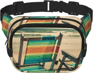 Fanny Pack For Women Men Waterproof Adjustable Belt Bags Waist Pack Fashion Crossbody Bags Beach Chairs Bum Bag For Running Workout Hiking Traveling