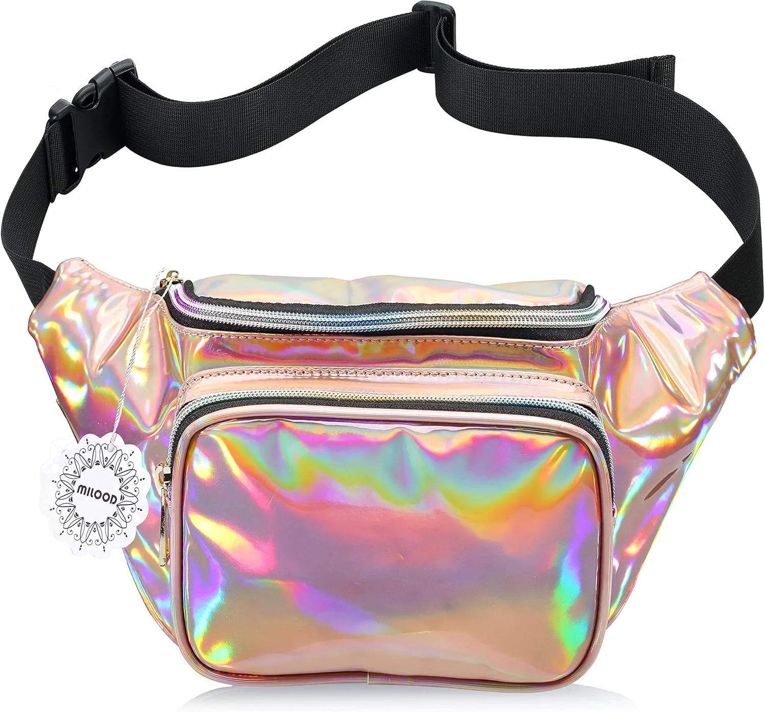 Fanny Pack for Women Party Waist Festival Money Belt Leather Pouch Concert Holographic Wallet Bum Bag Tote