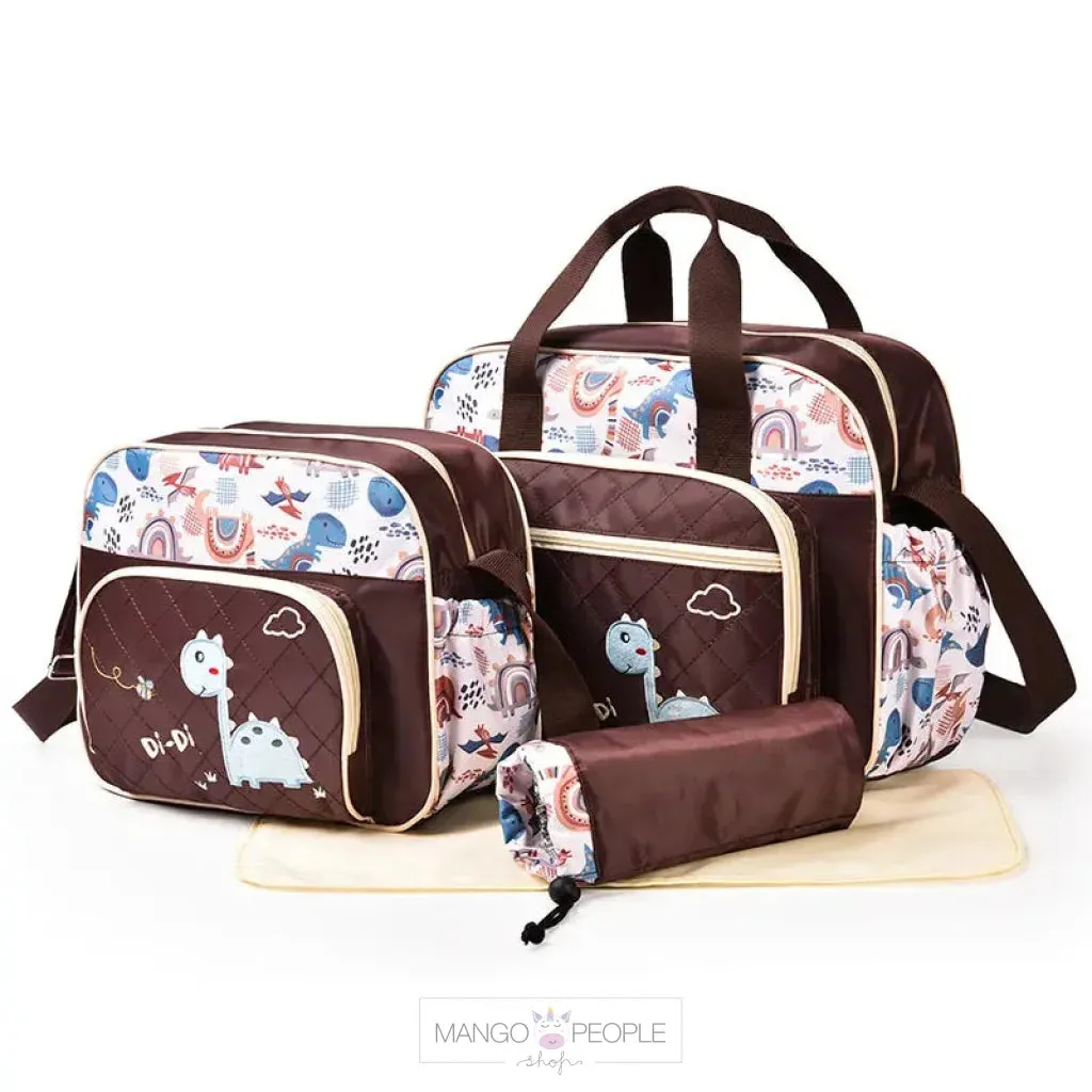 Fashion Cartoon Embroidery Four Piece Multi-functional Bag Set
