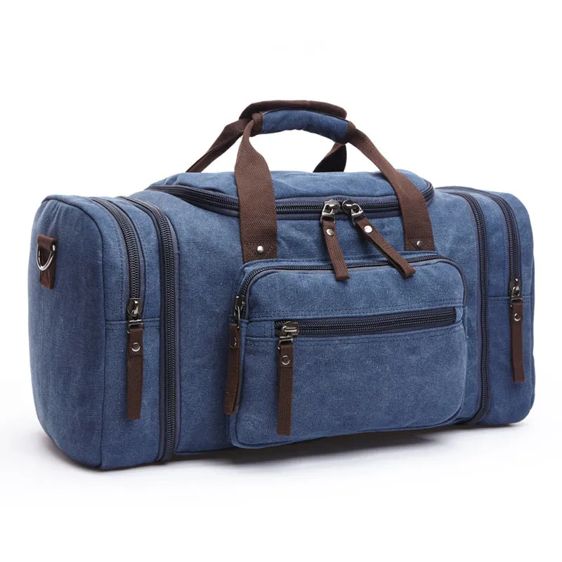 Fashion Portable Canvas Trendy Large Capacity Travel Bags