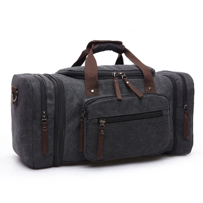 Fashion Portable Canvas Trendy Large Capacity Travel Bags