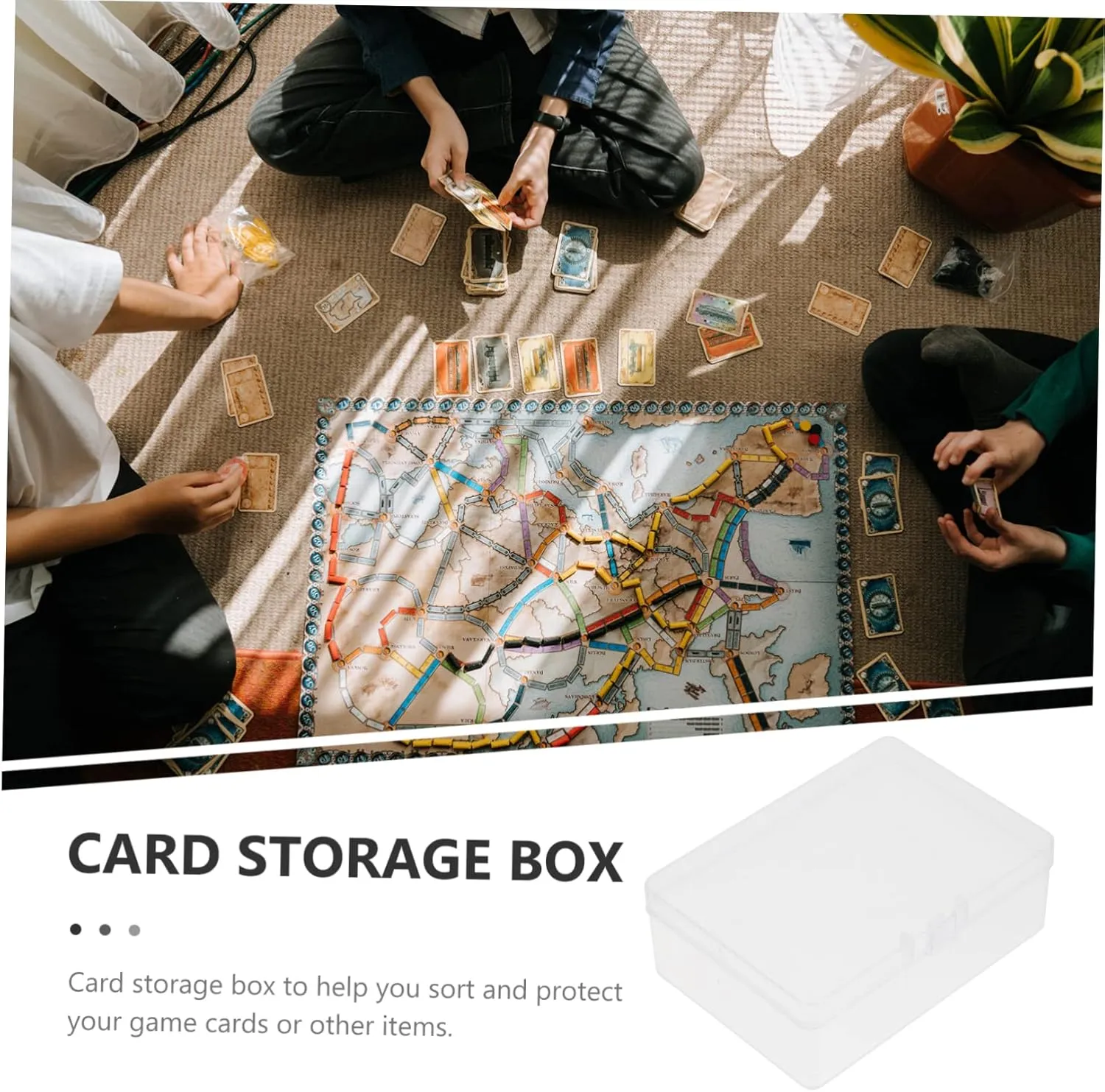 FAVOMOTO 4sets 3pcs Boxes Transparent Empty Cards Storage Case Compact Holder for Game Cards Easy to Carry Snaps Closed Design for Protection and Organization for Pocket Backpack 3pcs*4
