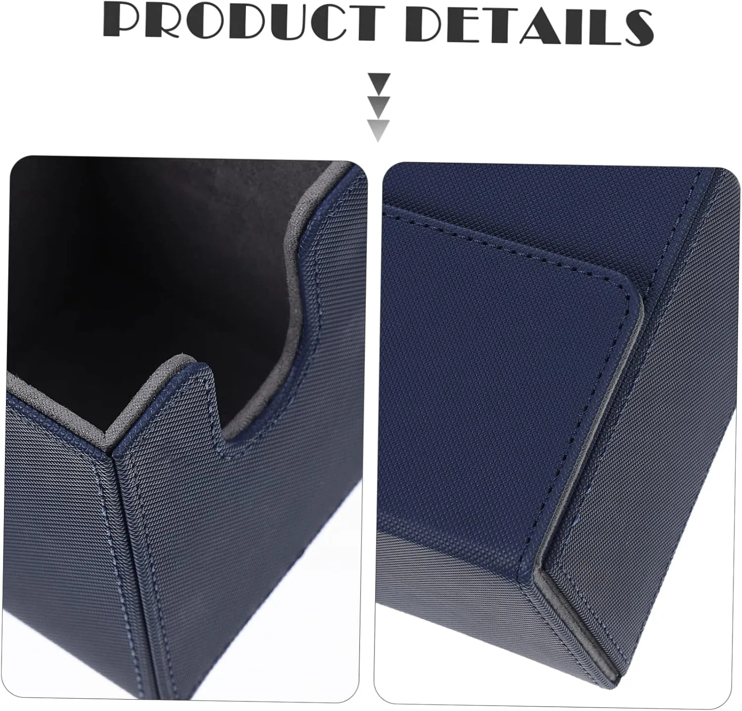 FAVOMOTO Pu Leather Card Decks Box Organizer Smooth Lining Storage Case for Game Cards Prevents Scratches for and Other Items Compact Design for Easy Access