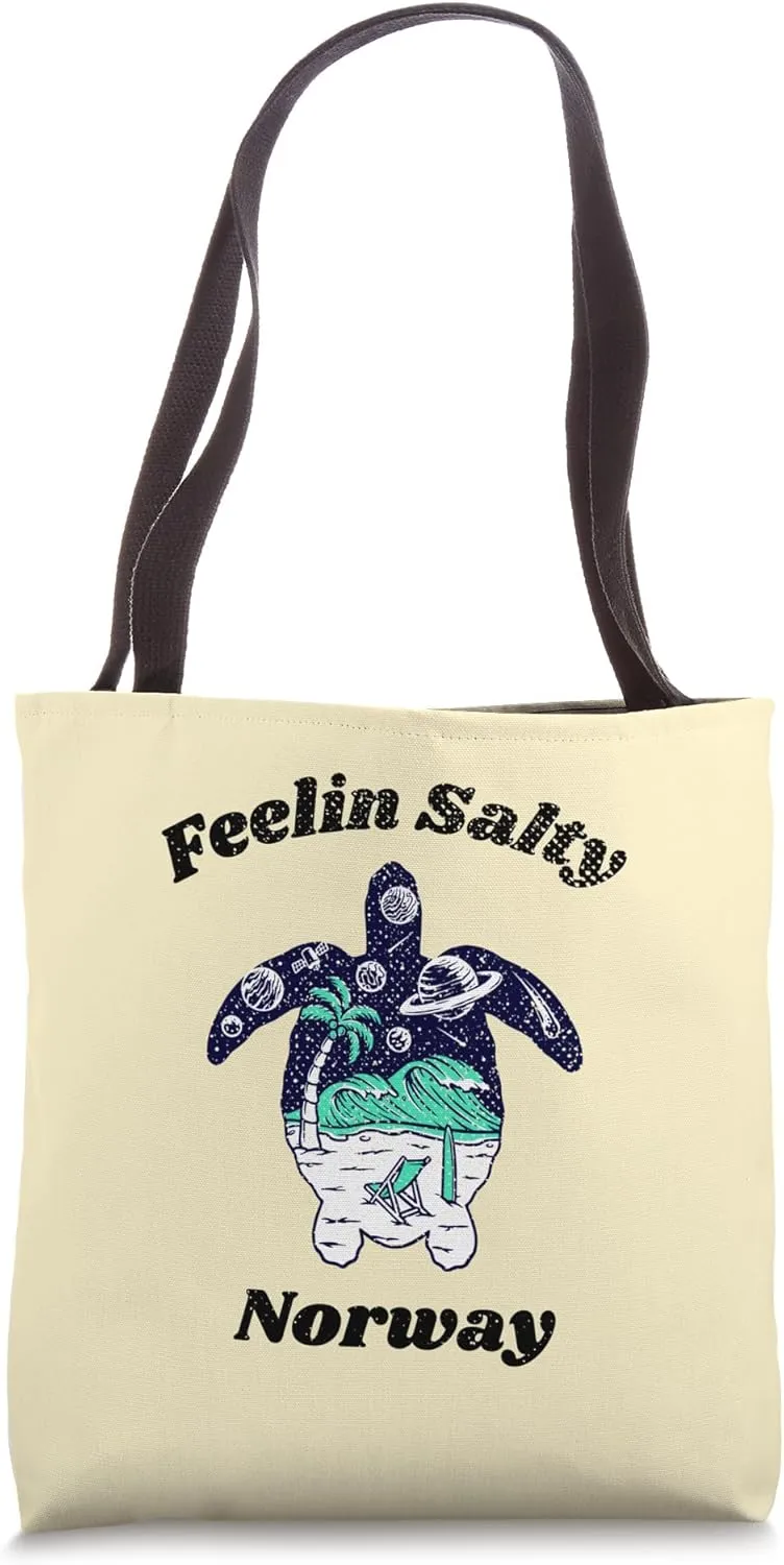 Feelin Salty Norway Vacation Travel Norway Tote Bag