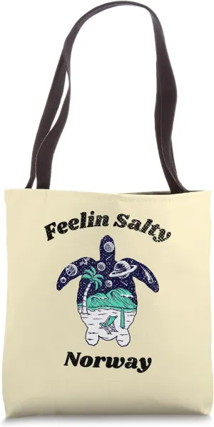Feelin Salty Norway Vacation Travel Norway Tote Bag