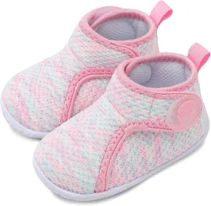 FEETCITY Lightweight Baby Sock Shoes Baby Walking Shoes Boys Girls Infant High-Top Shoe 12-18 Months