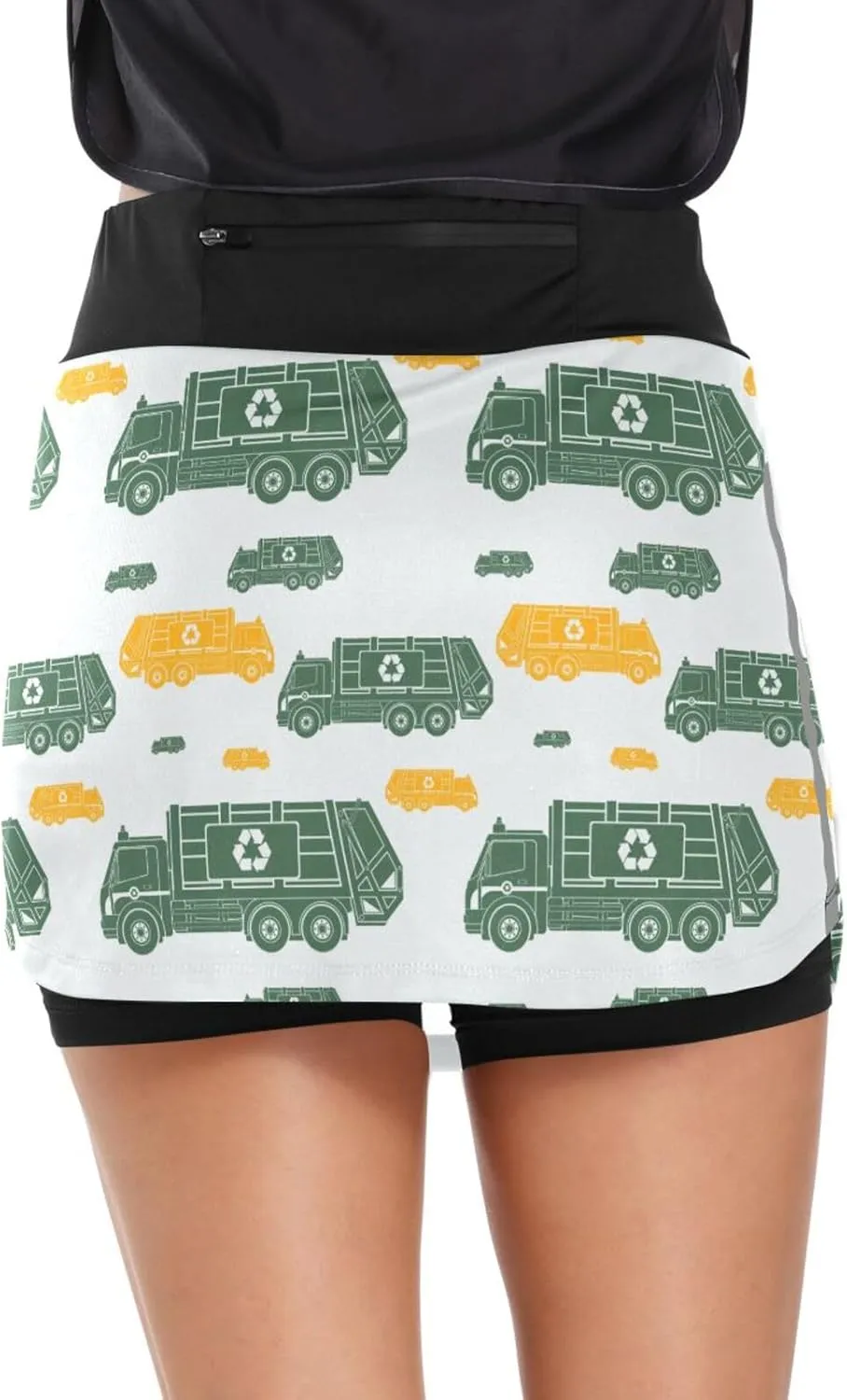 Fire Flame Women's Active Performance Skort Lightweight Skirt for Running Tennis Golf Workout Sports
