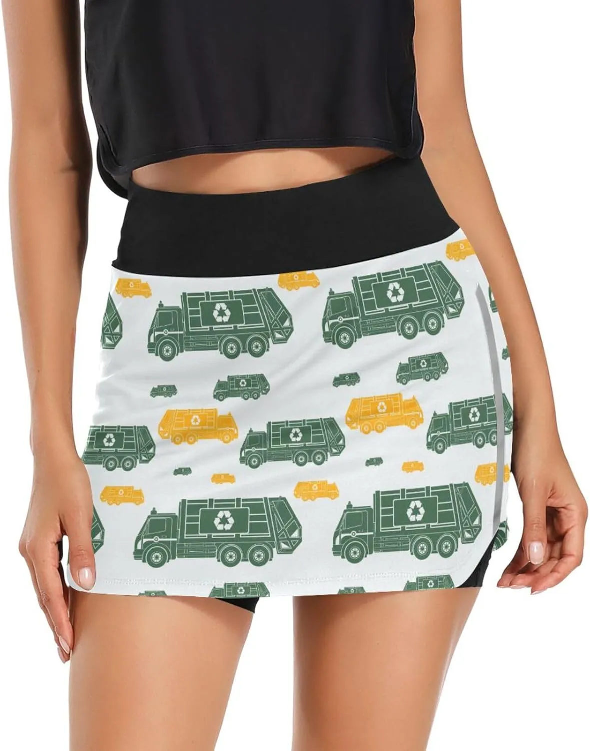 Fire Flame Women's Active Performance Skort Lightweight Skirt for Running Tennis Golf Workout Sports