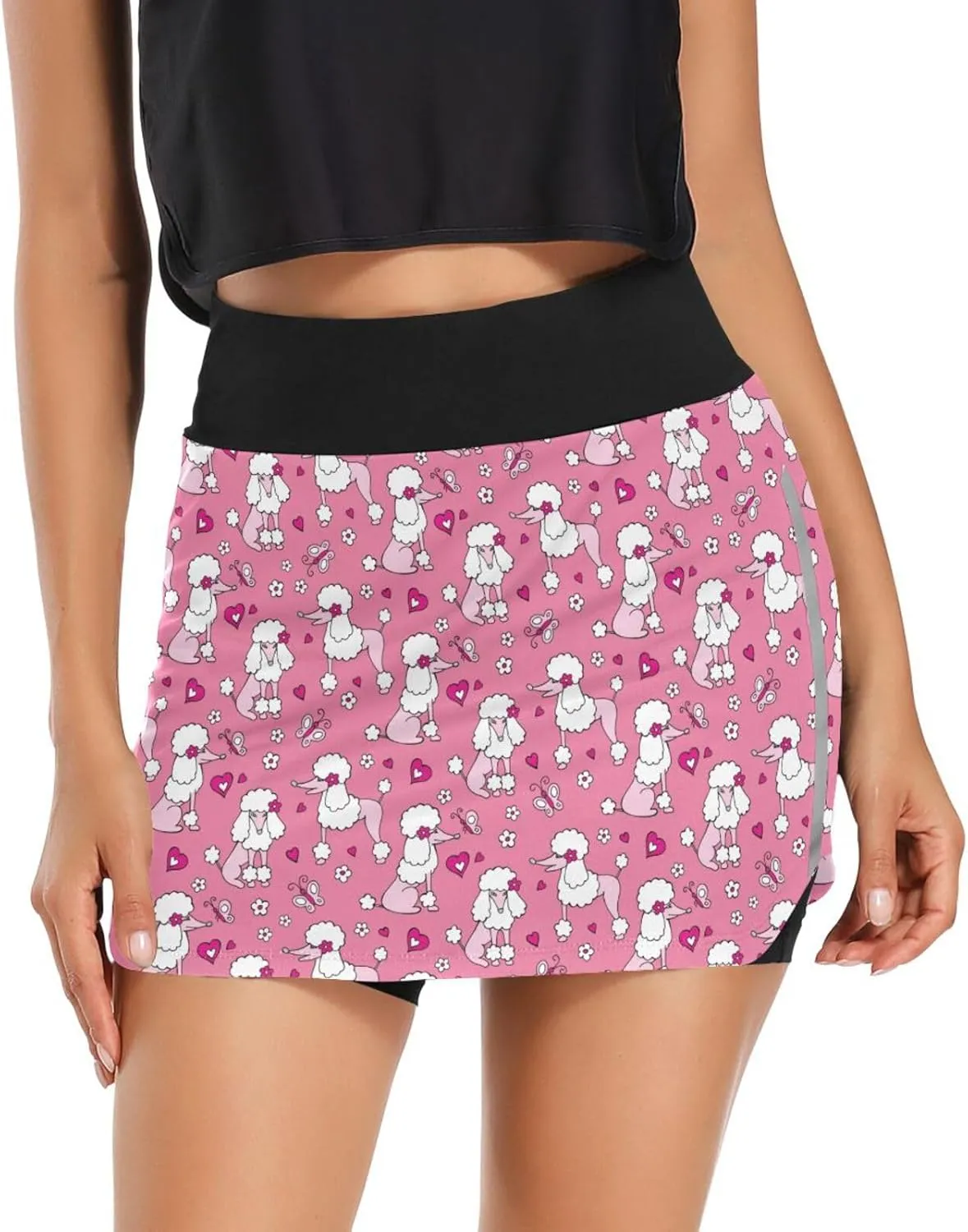 Fire Flame Women's Active Performance Skort Lightweight Skirt for Running Tennis Golf Workout Sports