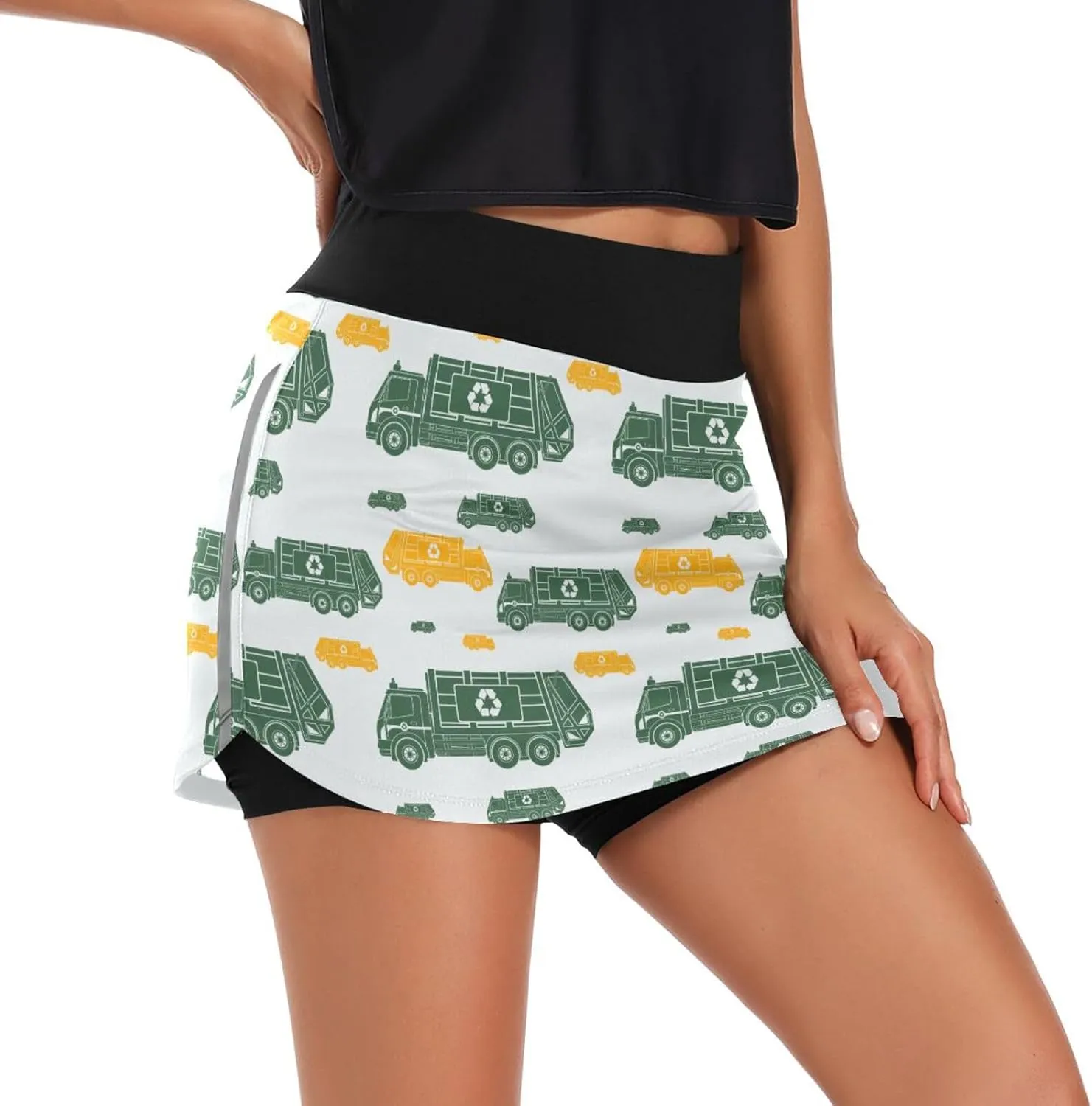Fire Flame Women's Active Performance Skort Lightweight Skirt for Running Tennis Golf Workout Sports